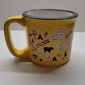 Camp Casual ' Tangerine Trip' Coffee Mug Cup Retro Cups‎ Mugs RV Camping A1